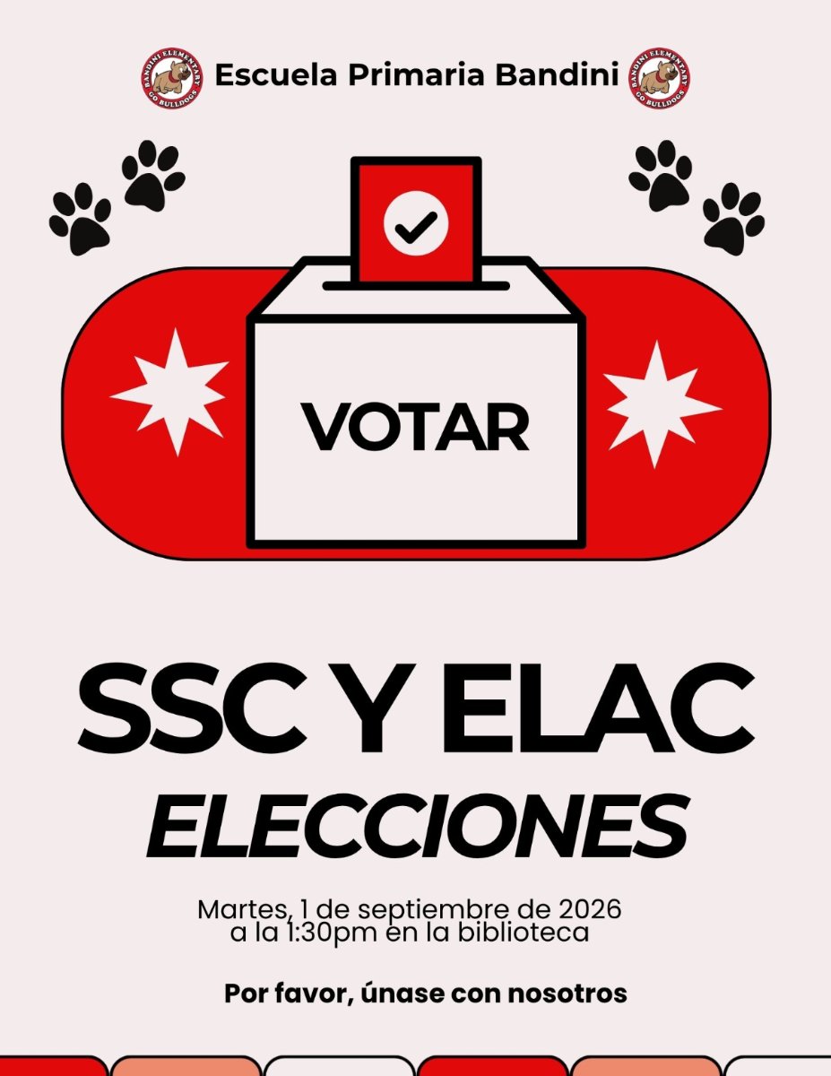 Eleciones para Comites de Padres del SSC/ELAC